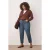 Trendyol Curve Dames Blauw Effen Mom Hoge taille Grote maten Jeans