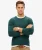 Essentials Lichtgewicht Gebreid Sweatshirt met Ronde Hals Green