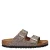 Birkenstock slippers met panterprint taupe