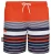 Zwemshort voor heren met patroonstrepen
