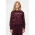 PIECES sweater PCRISSO donkerrood