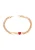 faina Armband  rose-goud / rood