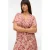 VERO MODA CURVE wikkel-/overslagjurk roodbruin