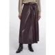 Rino & Pelle faux leather skirt with belt chelsea.7502611 10873 chocolate bean