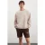 Oversized sweatshirt met logo en ronde hals