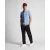 Lyle & Scott lichtblauw poloshirt met gecoordineerde print en korte mouwen