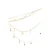 Set van gouden decoratieve parelcollier en een dameshanger 24 Colours