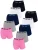 LOREZA Onderbroek ‘Jasmin’  grijs / neonroze / zwart / wit