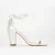 Helene Lace Bridal Heeled Sandalen with Pearls