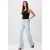 TRENDYOLMİLLA Dames Blauw Effen Wijde pijp Hoge taille Jeans