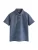 Next Shirt  blauw gemêleerd / wit