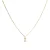 Luxeketting met glanzende zirkonia 18k goud afwerking – Alfabet