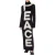 Moschino Peace Brushed Mohair Dress Black