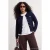 Trendyol Curve Dames Donkerblauw Effen Lang Regular fit Grote maten Vesten