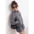 TRENDYOLMİLLA Dames Grijs Stippen Lang Regular fit Jassen