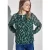 Street One Dames Gedessineerde chiffon blouse in Multicolour|Groen