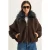 Oversized Ritsjack met Bontkraag