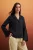 TRENDYOLMİLLA Dames Zwart Effen Lang Regular fit Overhemden