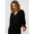 EsQualo Blouse Jacquard Sj Black
