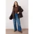 Trendyol Curve Dames Blauw Effen Recht Hoge taille Grote maten Jeans