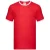 Fruit of the Loom Heren Ringer Contrast T-shirt (Rood/Wit)