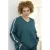 Zhenzi Plus Size sweater – petrol
