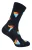 Vis en Friet Sokken | Happy Socks | Ademend Grappig Kleurrijk Katoenen Cadeausokken – Denim