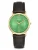 Eastside Analoog horloge  donkerbruin / goudgeel / groen