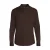 BOSS slim fit gemêleerd overhemd – donkerbruin