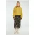 Fabienne Chapot Jessy Midi Skirt Black/dijon Yellow