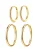 Hey Happiness Oorbel ‘Slim Hoop’  goud