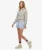 Gestreepte Shorts met Elastische Taille Normale Pasvorm Blue