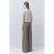 Suncoo wide leg geruite broek – taupe