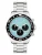 s.Oliver Analoog horloge ‘Modern & Zeitlos’  lichtblauw / zwart / zilver