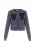 myMo ROCKS Gebreid vest  indigo / bruin / zwart