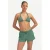 Beachlife strandshort met lurex en textuur groen