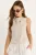 Abstract Geborduurde Blouse met Ronde Hals