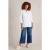 White Stuff Sophie Longline Cotton Shirt Ivory Multi