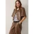 Summum loose fit broek – camel