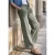 Street One Studio Dames Wide Legs broek in crinkle crashstructuur in Groen
