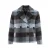 Korte dubbelgeknoopte geruite blazer dames Mexx