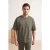 TRENDYOL MAN Heren Kaki Effen Kort Oversized T-shirts