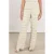 NUKUS wide leg regular waist broek ecru