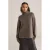 WE Fashion gebreide trui met wol taupe
