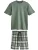 Next Pyjama kort  beige / olijfgroen / zwart