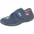 BECK Huisschoenen ‘Dino’  navy / lichtgroen