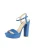 EVITA Sandalen met riem ‘Stefania’  royal blue/koningsblauw