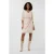 EsQualo Dress Overlap Knot S/slve Sand