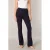 Base Level high waist flared tregging Yallie donkerblauw