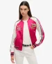 Superdry Vrouwen Suikajan Bomberjack met Borduursel Roze